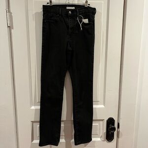 Black Denim Levi 724 Jeans